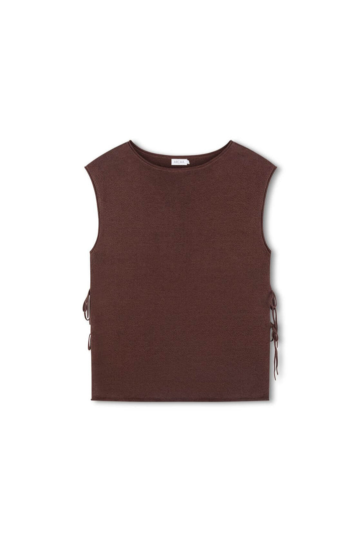 Poppy Tie Side Top - Espresso