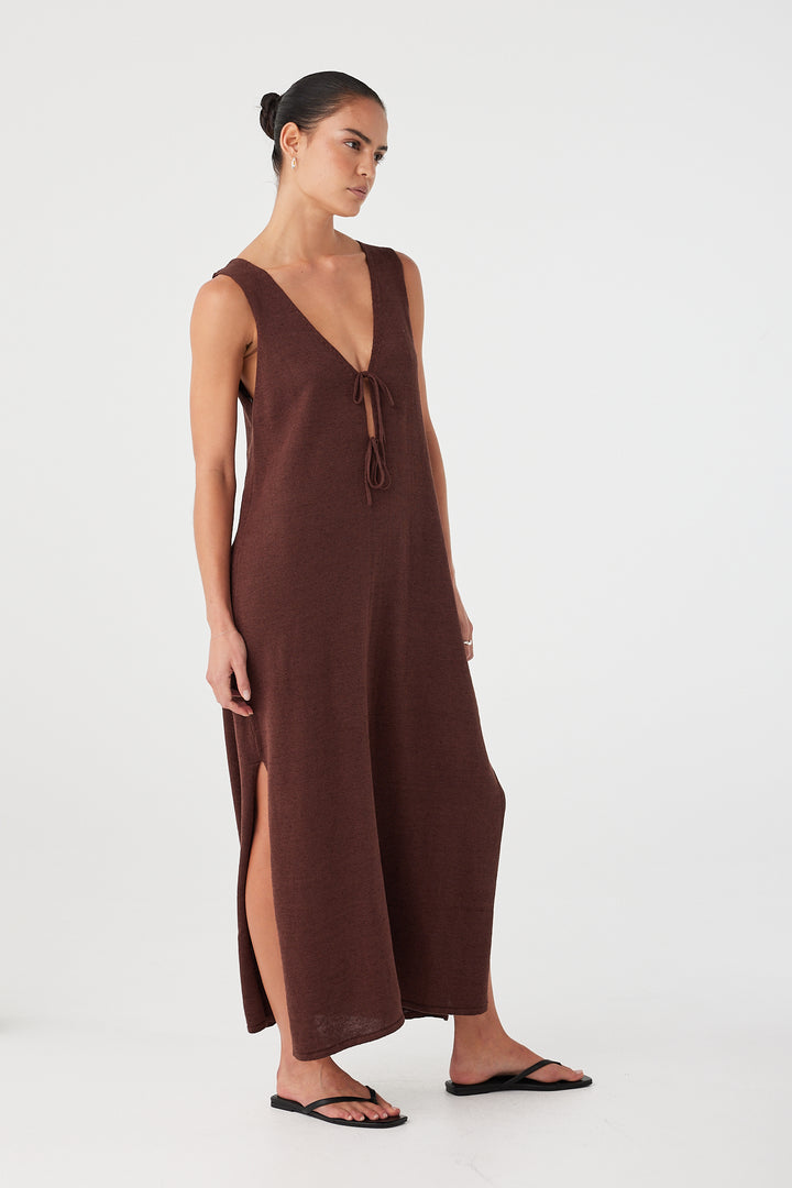 Poppy Maxi Dress - Chocolate