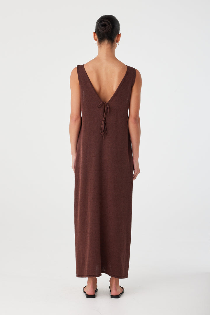 Poppy Maxi Dress - Chocolate