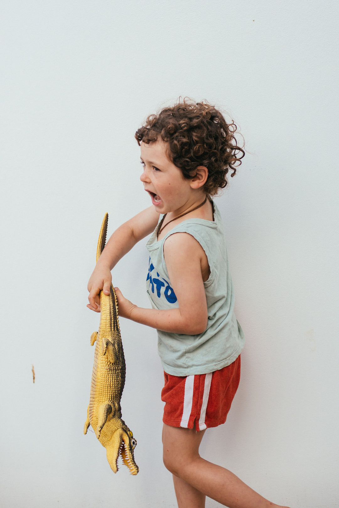 kids Mini Terry towelling Shorts Red atmosea