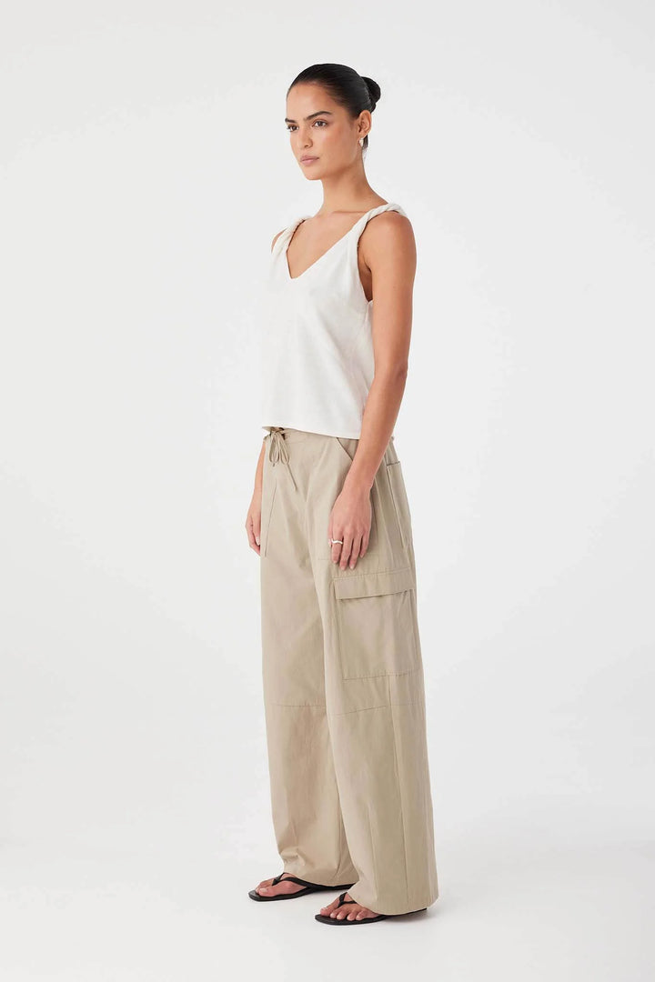 Nara Pocket Pant - Taupe