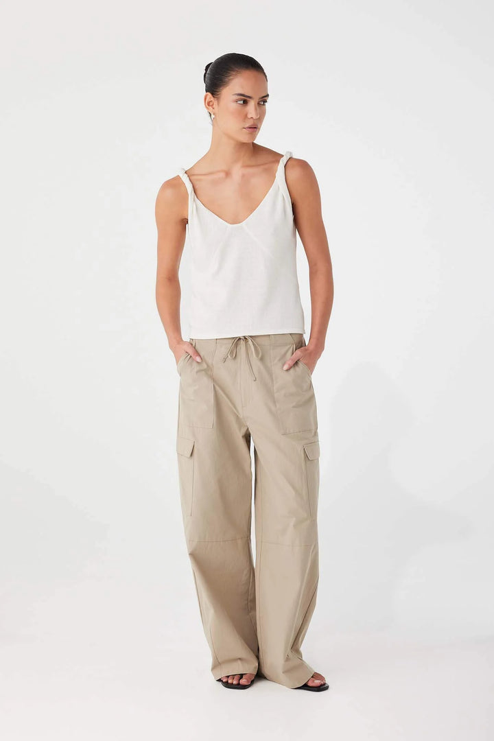 Nara Pocket Pant - Taupe
