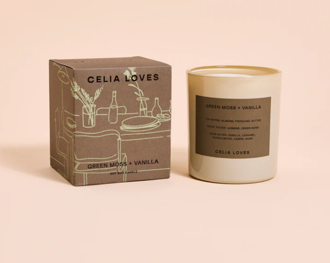 Green Moss & Vanilla Candle