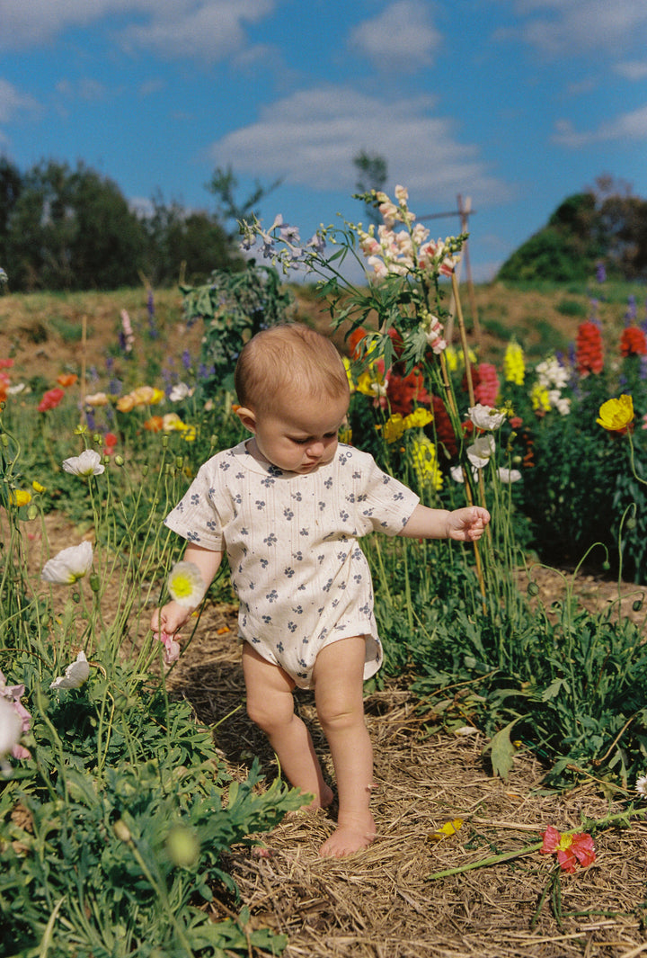 Peony Pointelle Onesie