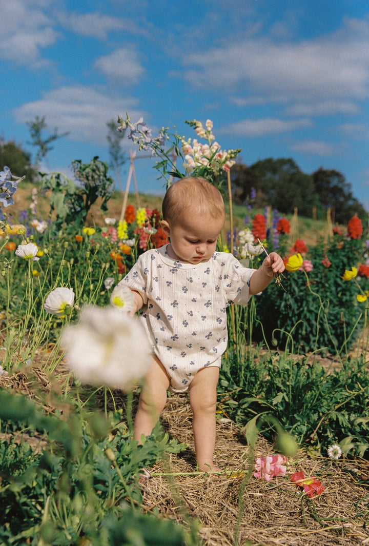 Peony Pointelle Onesie