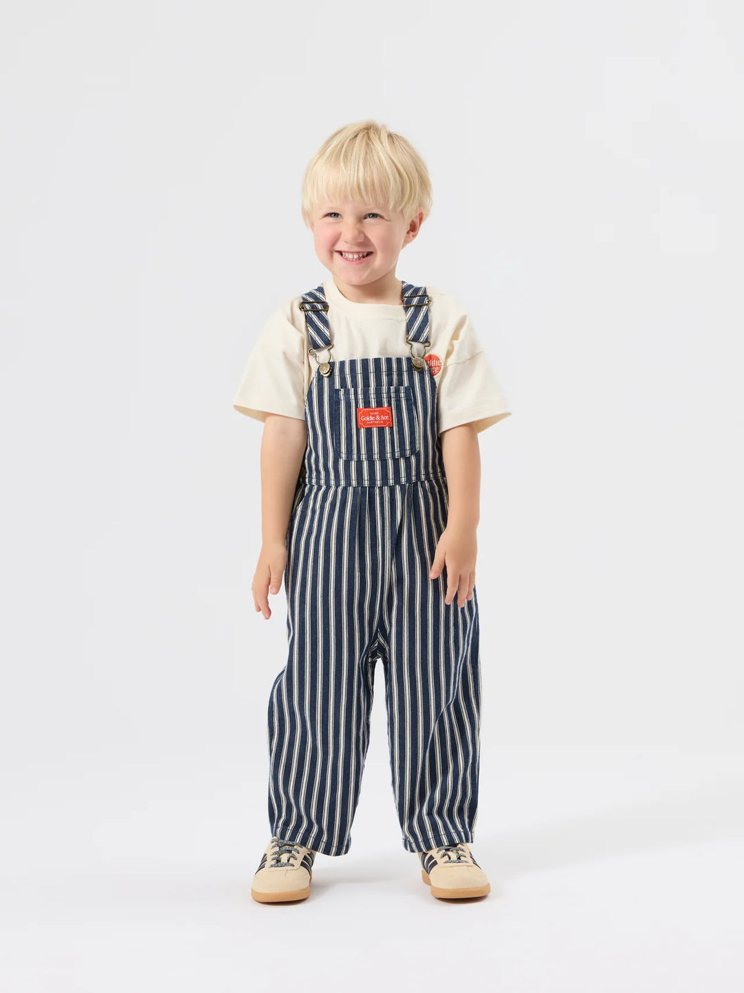 Railroad Stripe Austin Overalls