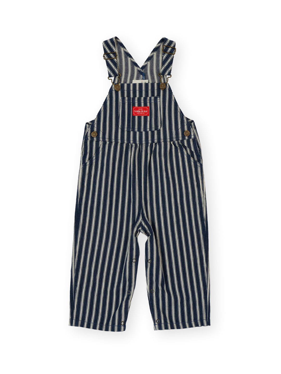 Railroad Stripe Austin Overalls