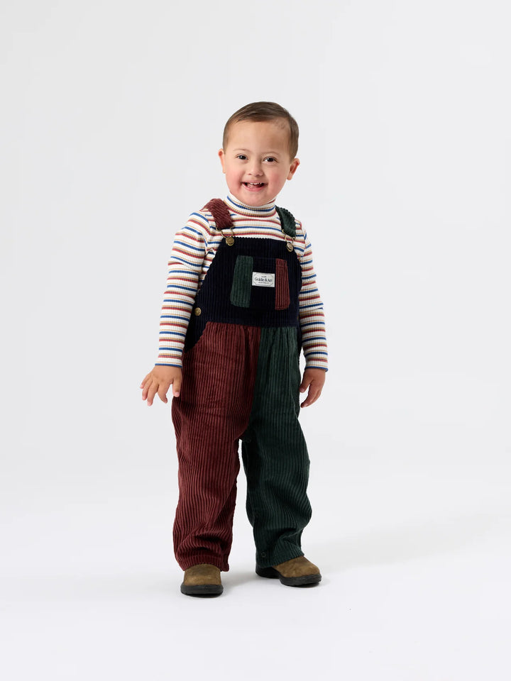 Austin Corduroy Colour Block Overall