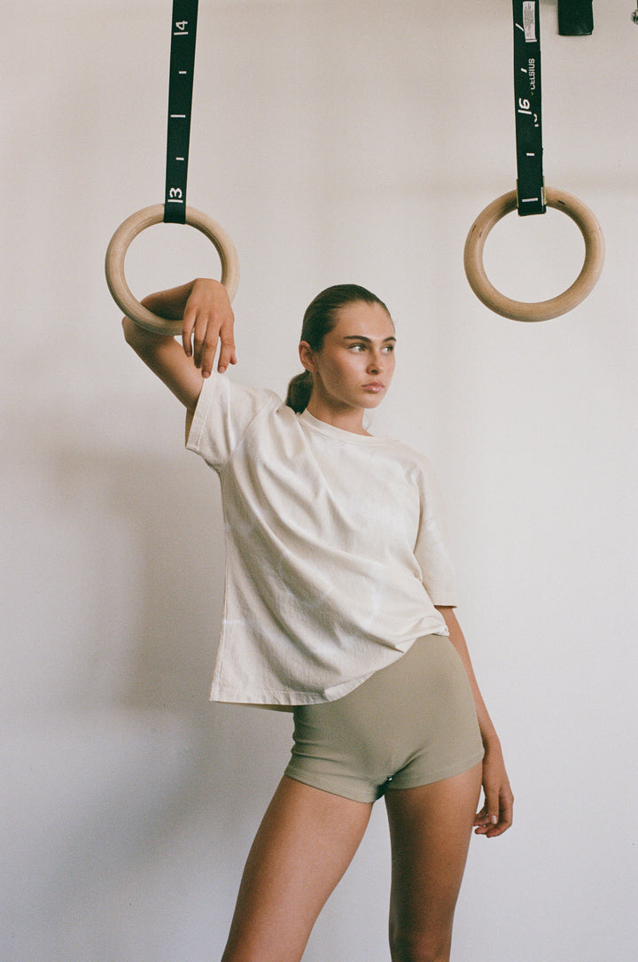 Stripe Rib 4 Inch Bike Short - Olive