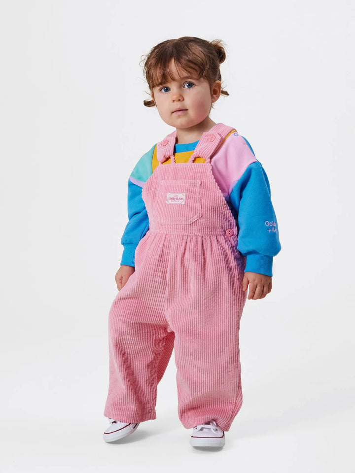 Sammy Corduroy Overall - Sweet Pea