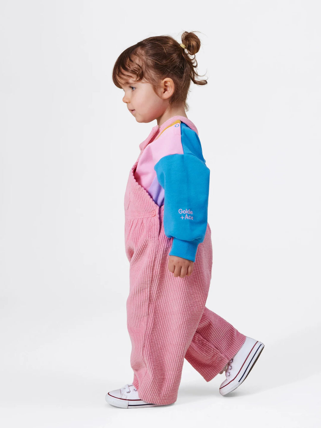 Sammy Corduroy Overall - Sweet Pea