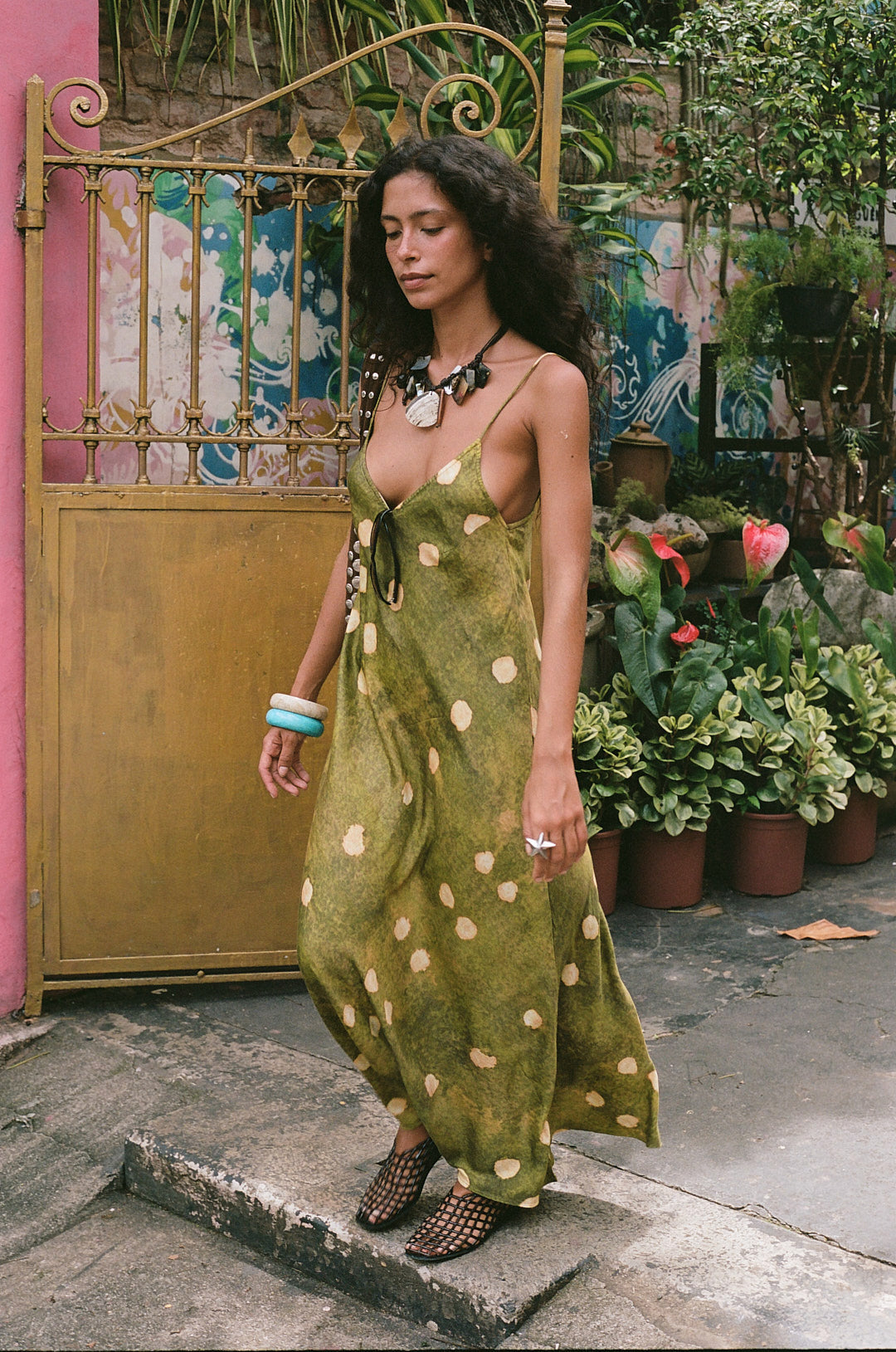 La Olivia Spot Sia Dress