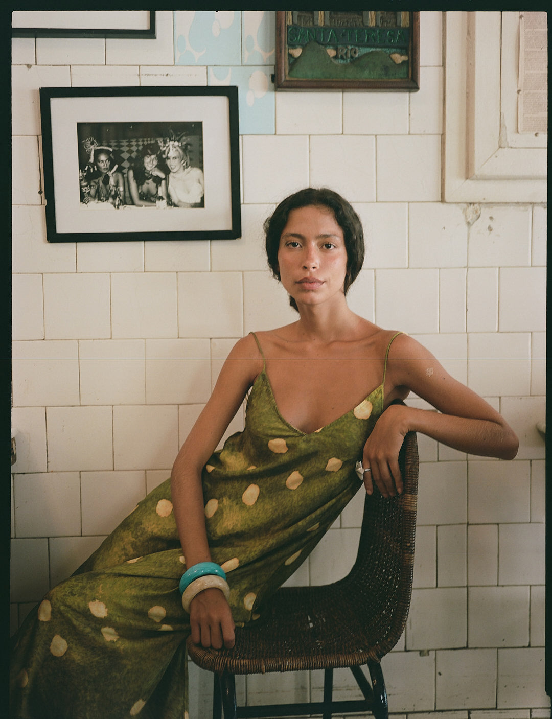 La Olivia Spot Sia Dress