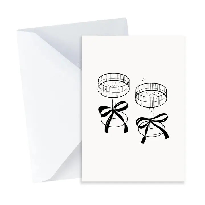 Champagne Coupe Card - Mini Card