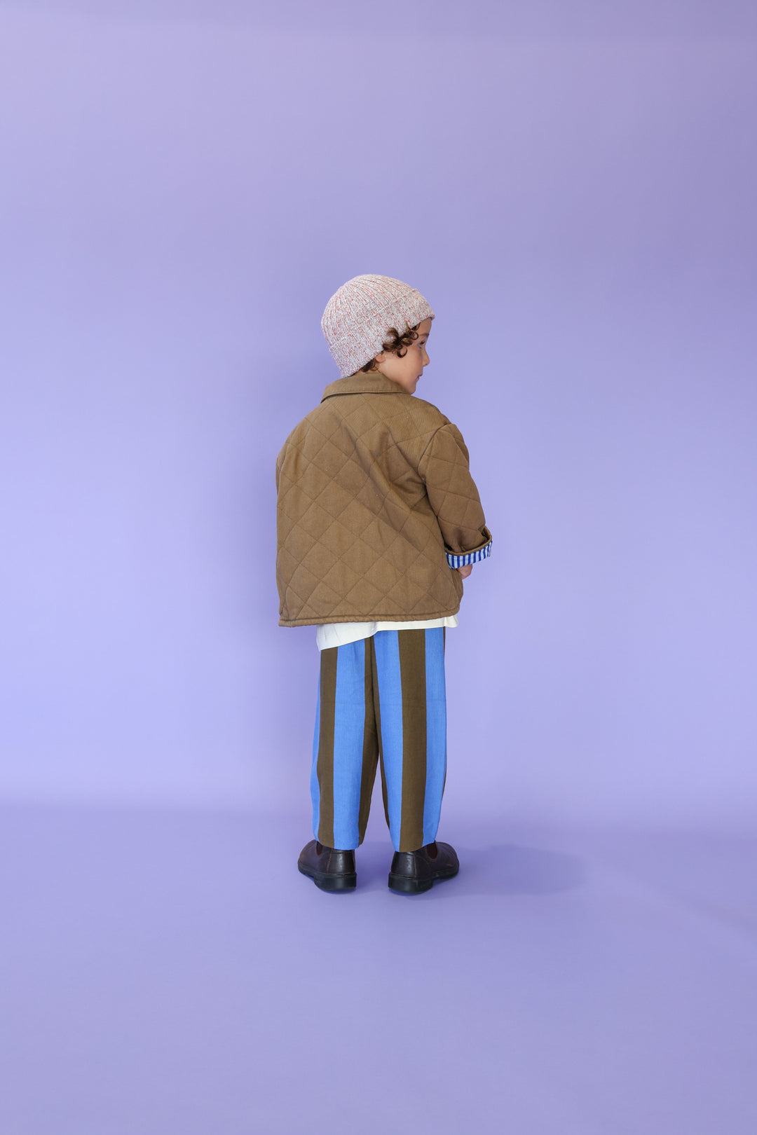 Striped Knit Pant - Coffee