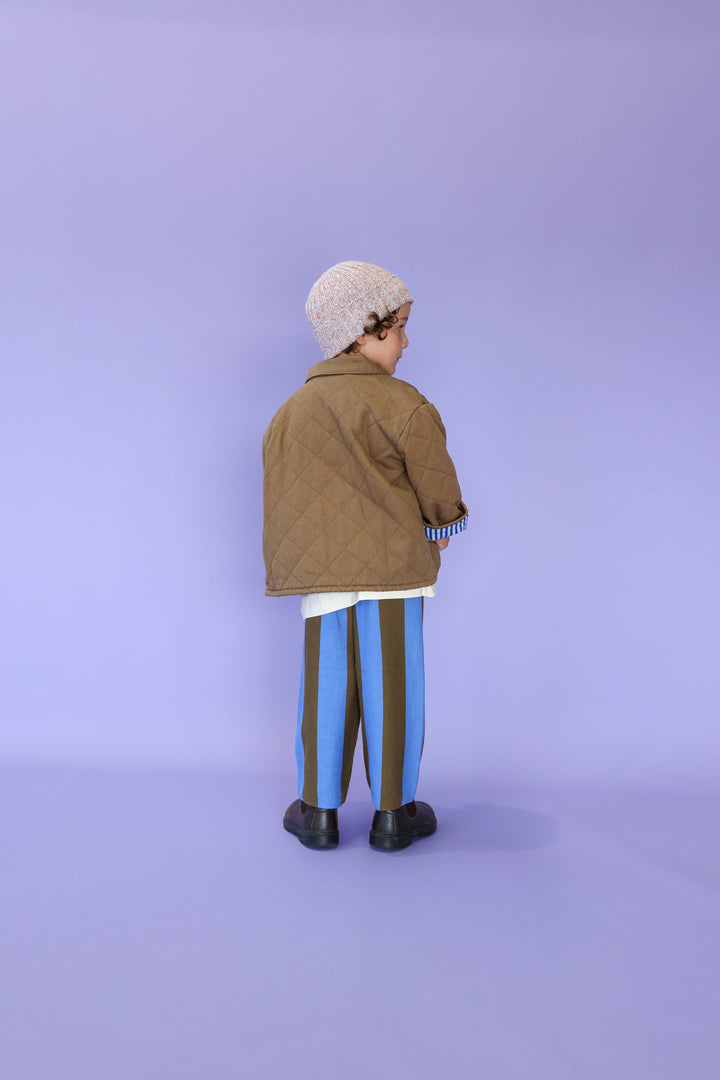 Striped Knit Pant - Coffee