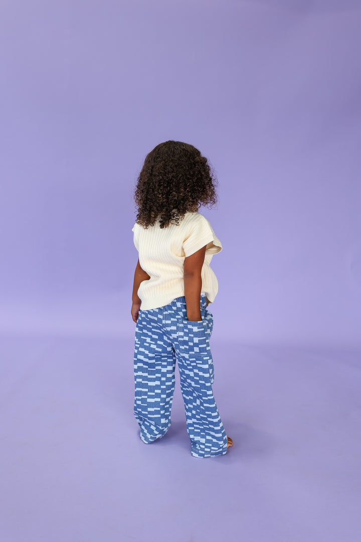 Chunky Rib V-Neck Vest - Milk