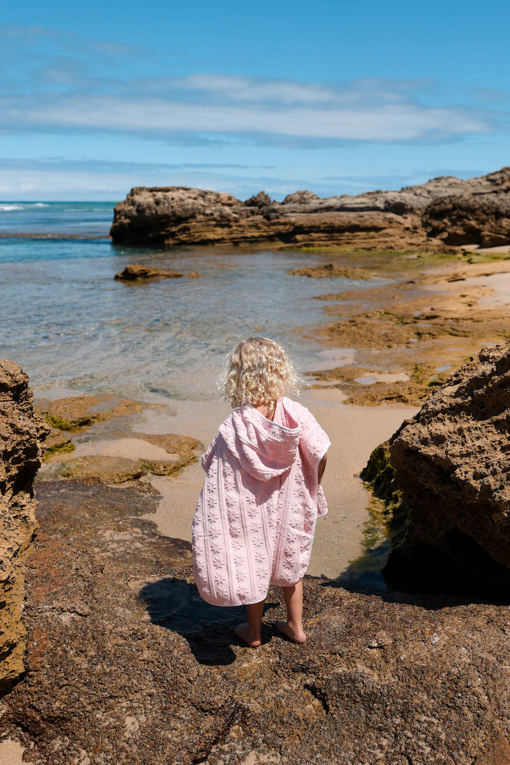 Terry Towelling Poncho - Stella Blossom