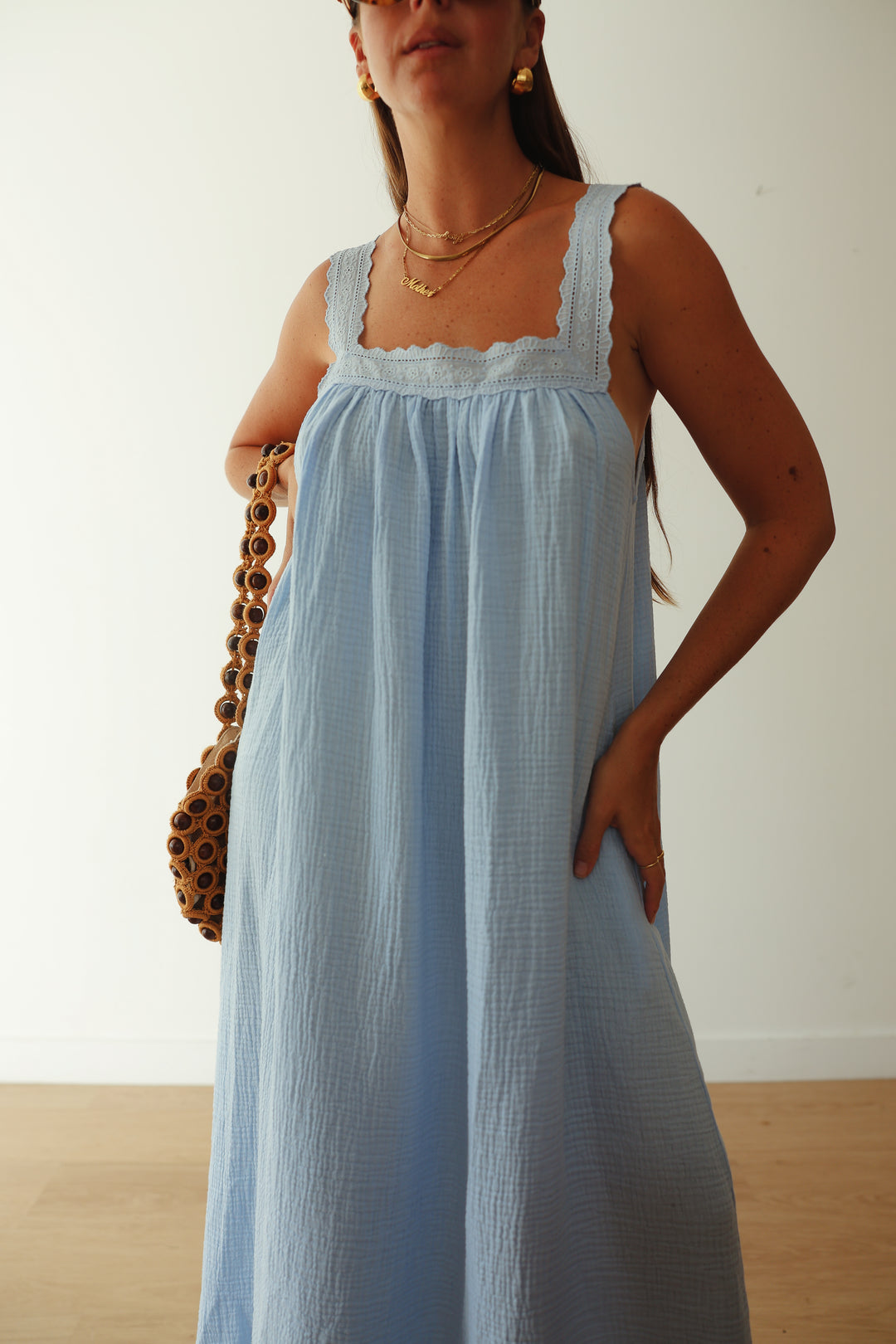 Juno Slip Dress - Baby Blue PRE-SALE