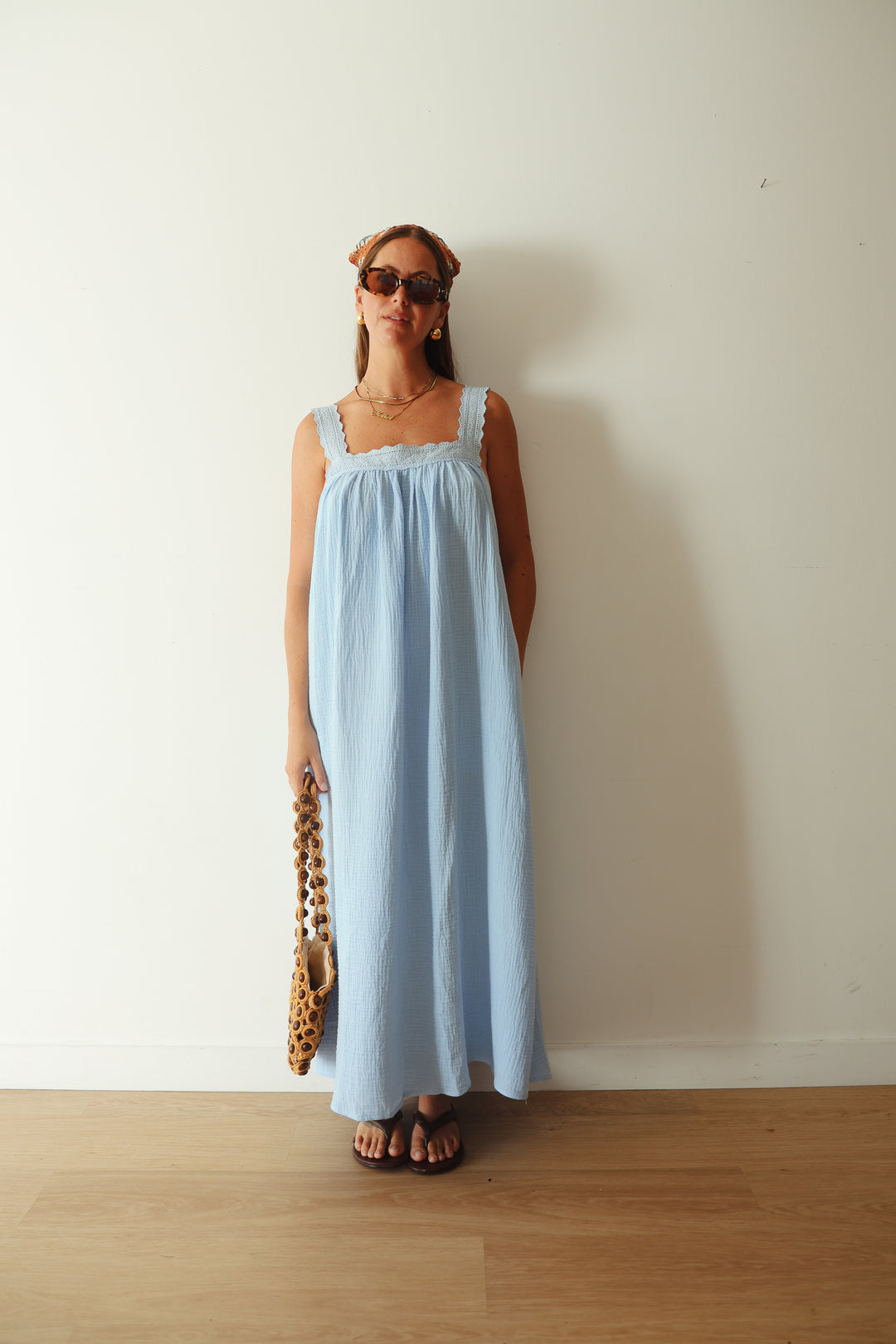 Juno Slip Dress - Baby Blue PRE-SALE