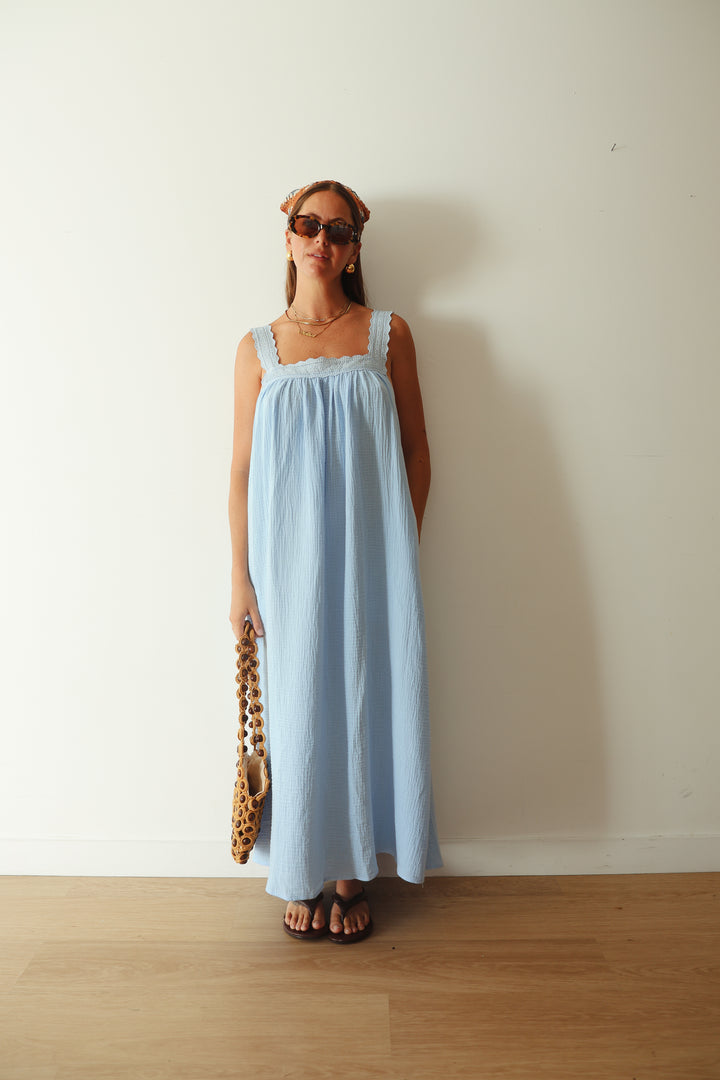 Juno Slip Dress - Baby Blue PRE-SALE