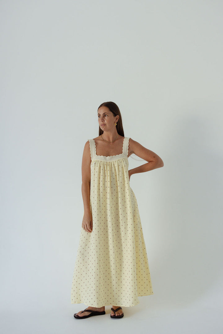 Juno Slip Dress - Butter PRE-SALE