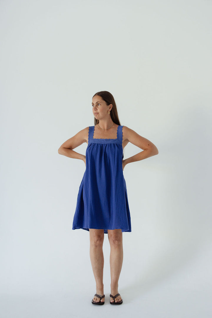 Juno Mini Dress - Cobalt PRE-SALE