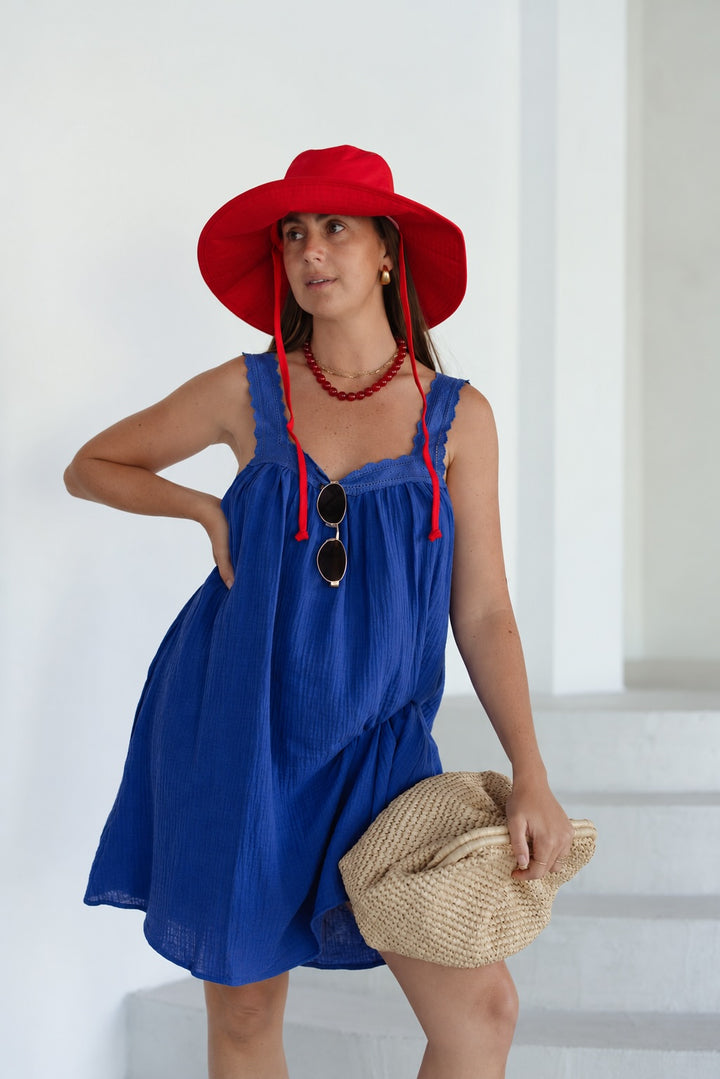 Juno Mini Dress - Cobalt PRE-SALE