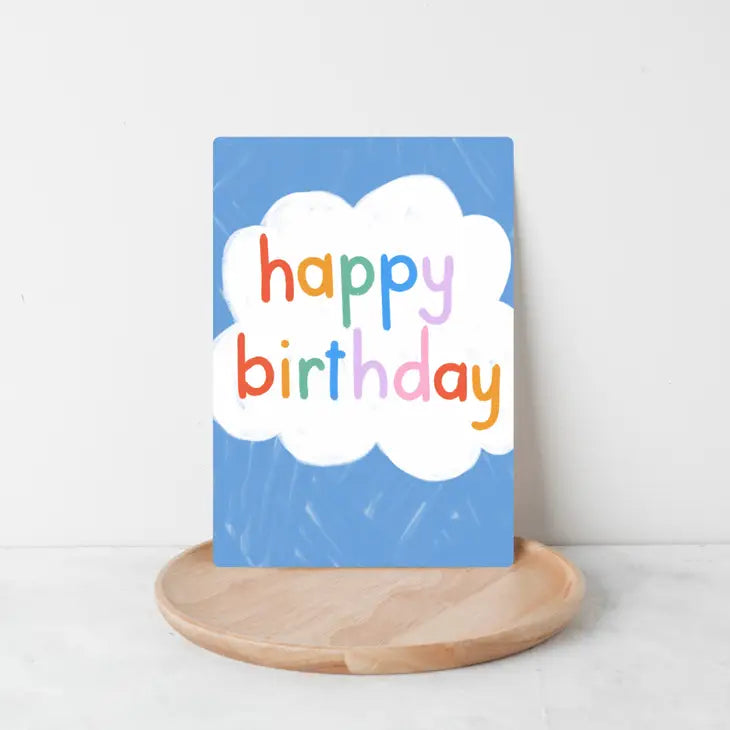 Happy Birthday Cloud Card