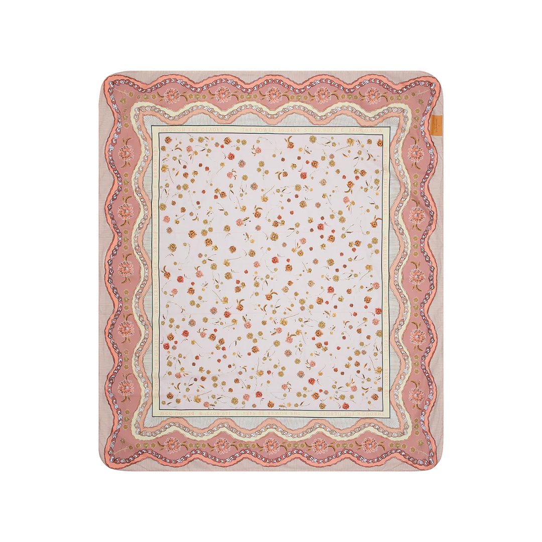 Dahlia Picnic Rug - Rose