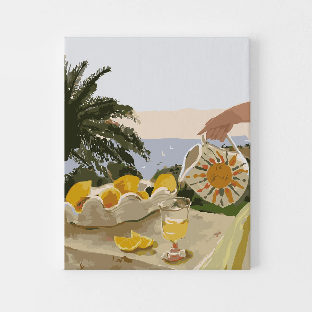 Sun & Lemons Framed Paint By Numbers Kit