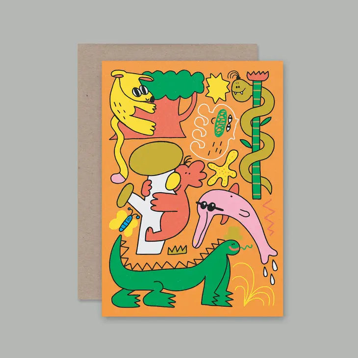 Colourful greeting card