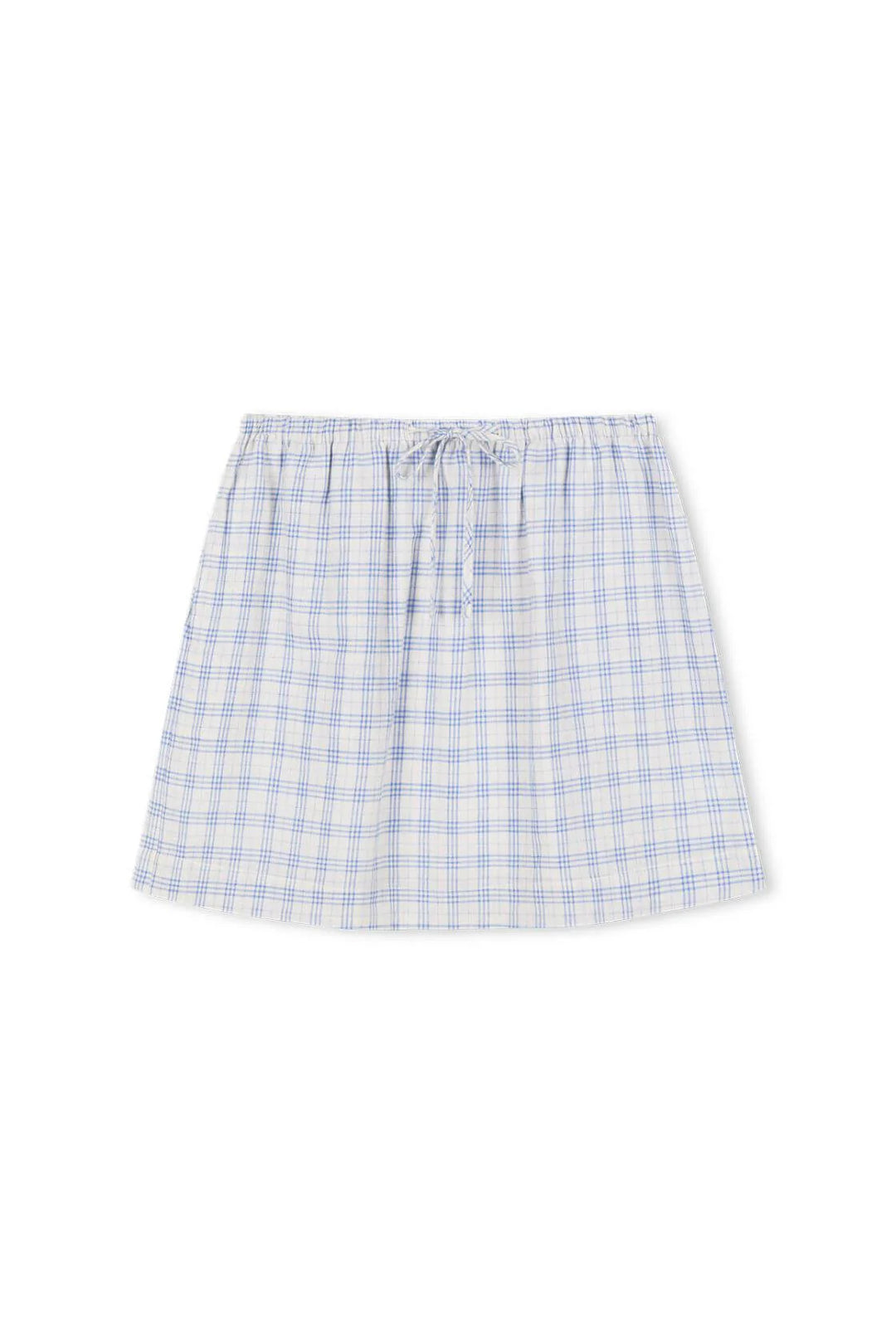 Camille Skirt - Powder Blue Check