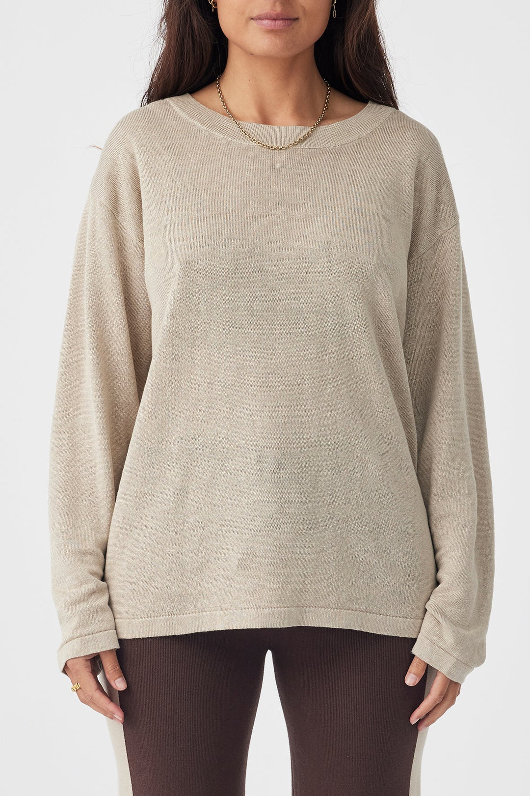 Hugo Long Sleeve Tshirt - Taupe