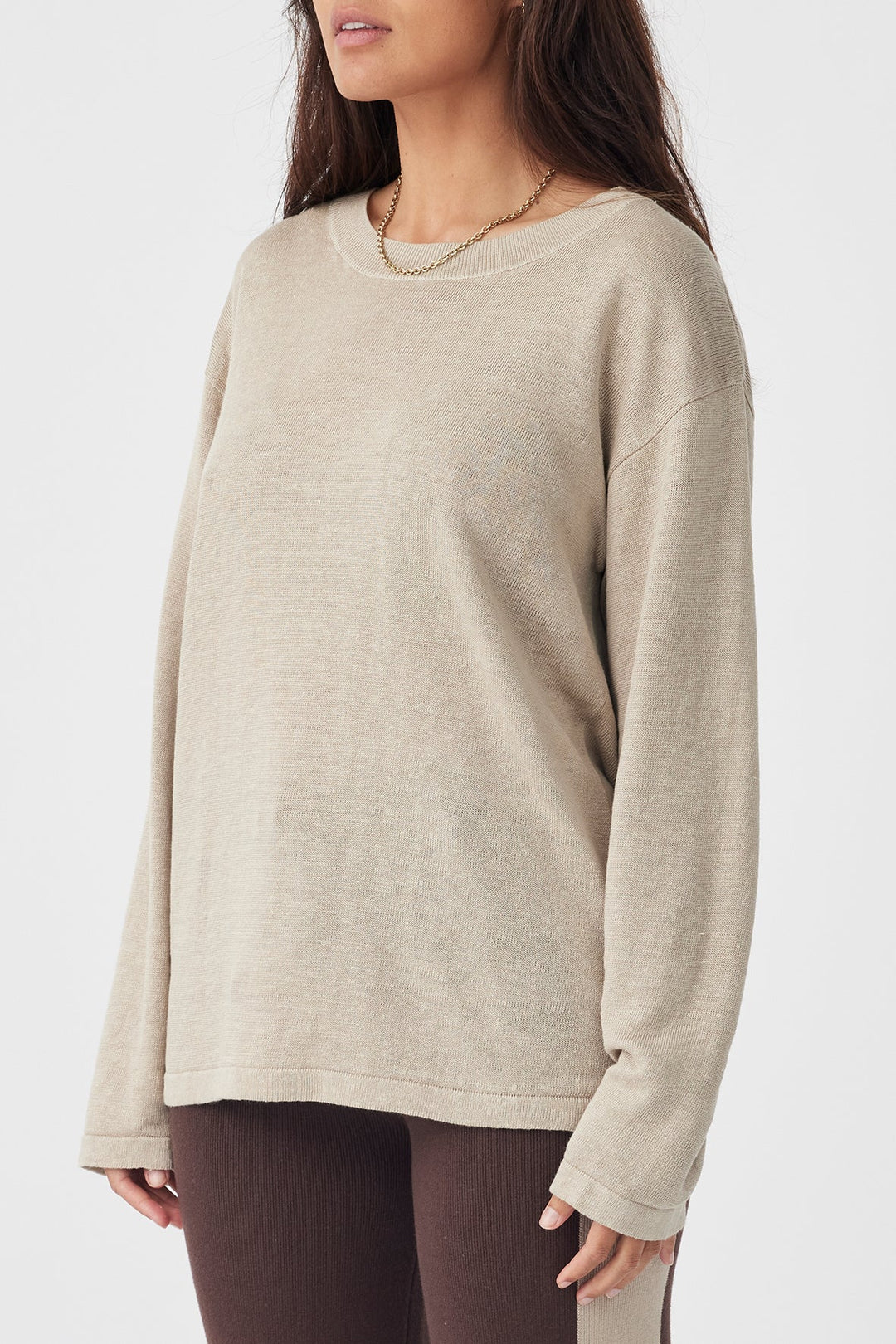 Hugo Long Sleeve Tshirt - Taupe