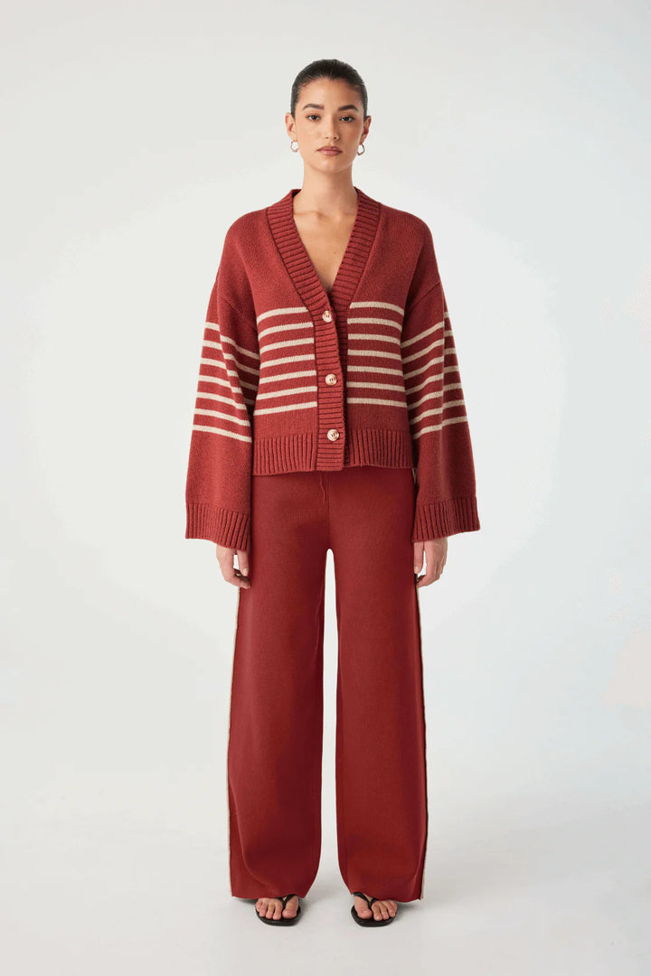 Milan Track Pant - Half Red