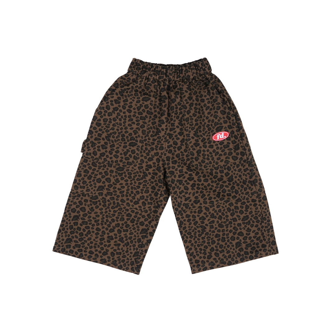 Leopard Denim Pants