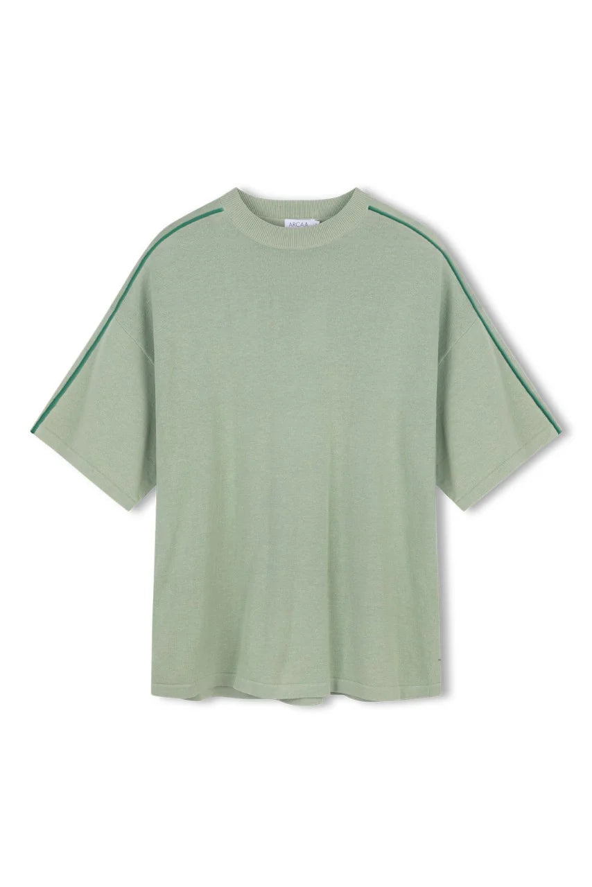 Pippa Oversized Tee - Eucalyptus & Sea Green
