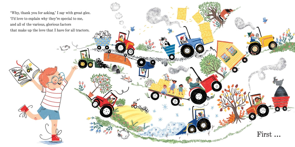 All of the Factors of Why I Love Tractors Board Book