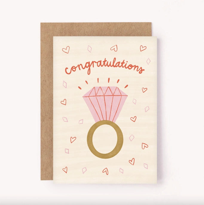 Engaged Couple - Congratulations Card