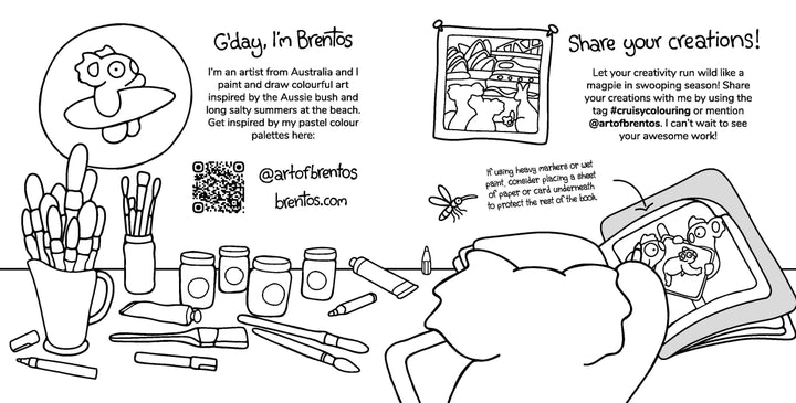 Cruisy Colouring: Aussie Road Trip