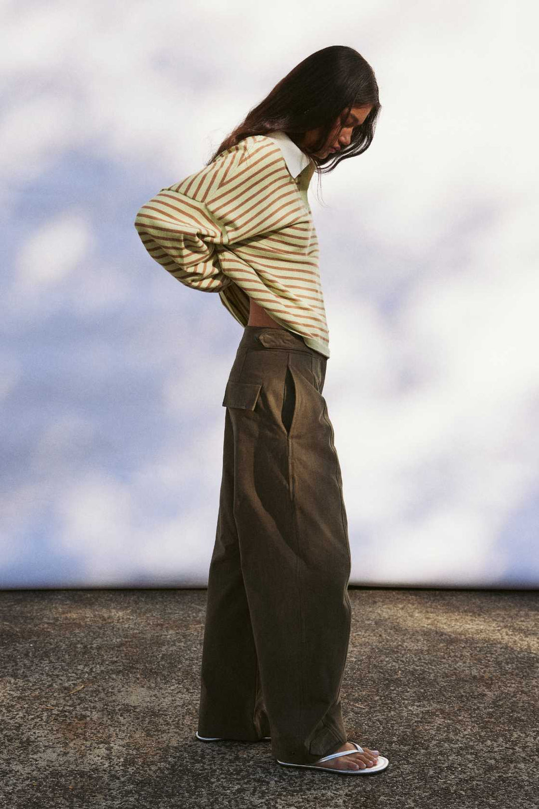 Rayne Knit Jersey - Celery and Pecan