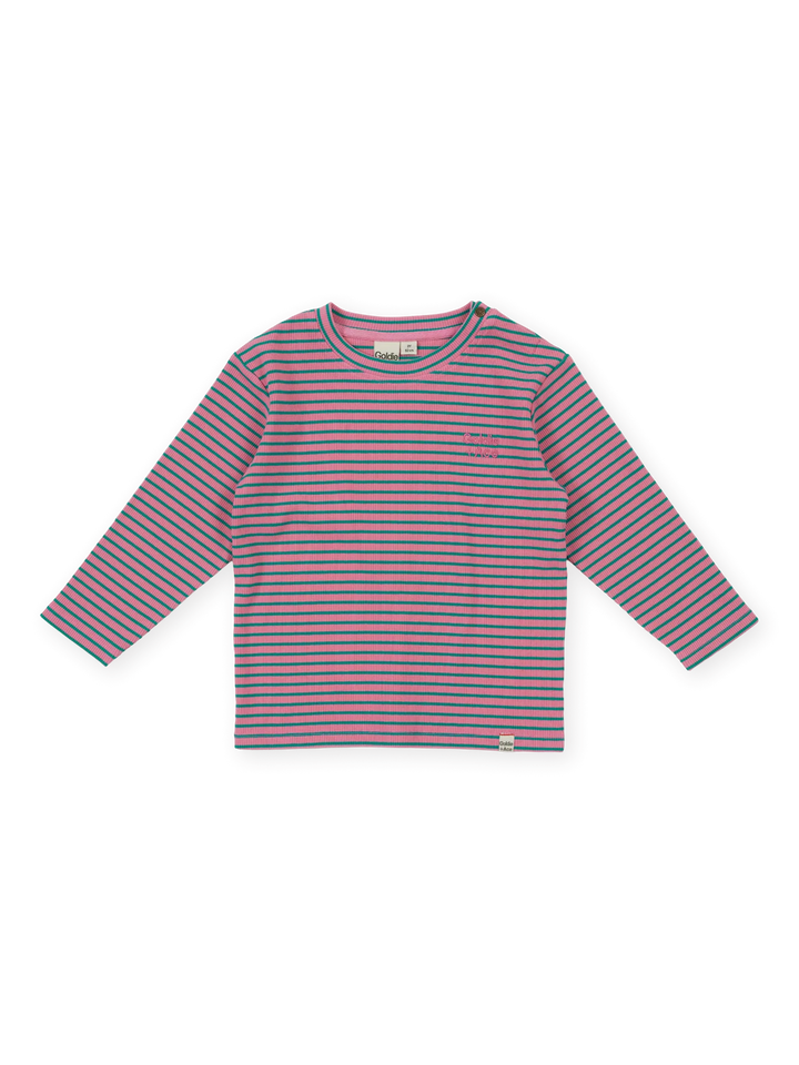 Essential Stripe Rib Top - Pink