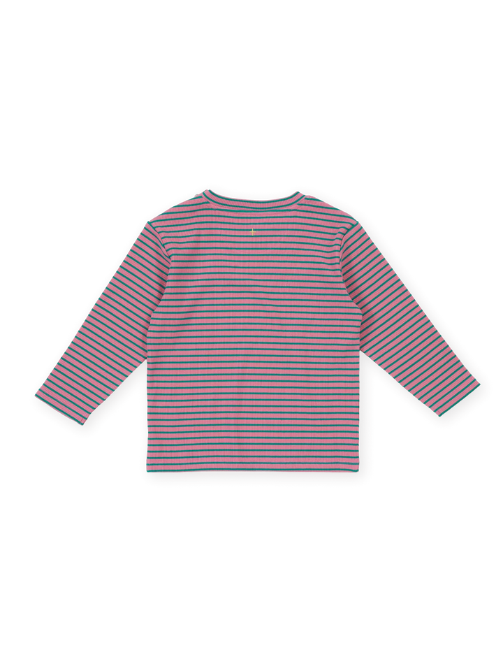 Essential Stripe Rib Top - Pink