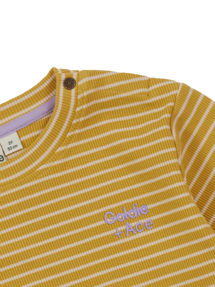 Essential Stripe Rib Top - Yellow