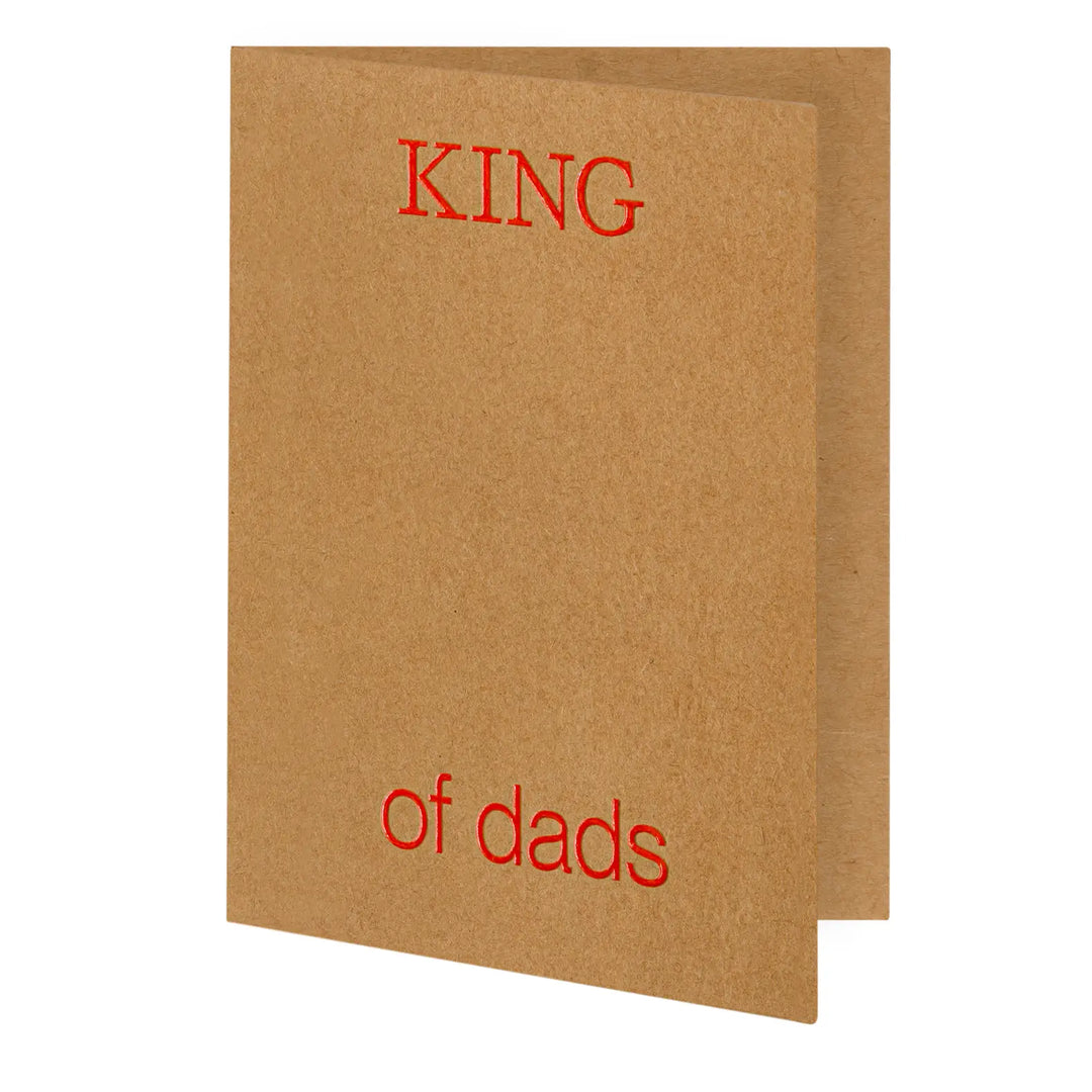 King of Dads Card - Brown