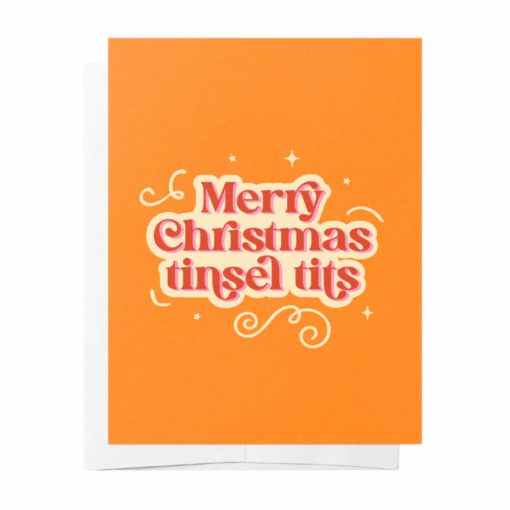Tinsel Tits Christmas Card