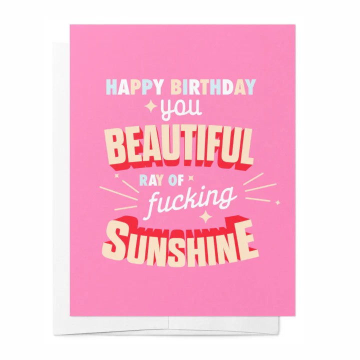 Beautiful Ray Of Sunshine Birthday Card