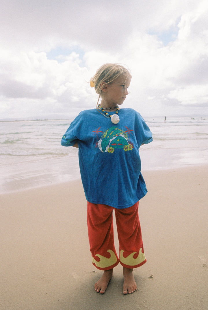 Wave Terry Pants - Chilli Mango