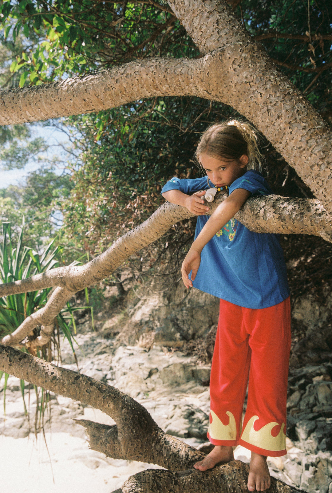 Wave Terry Pants - Chilli Mango